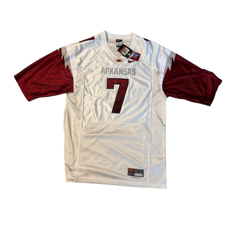 Arkansas Razorbacks Nike Collegiate Football Twill Jersey Men’s Large NWT #7